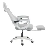 Manager's office chair with footrest Meton pakoworld white - mesh grey 48x60x118-128cm