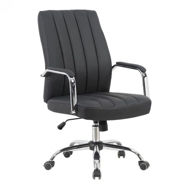 Mido pakoworld pu black manager's office chair 58x71x100-106cm
