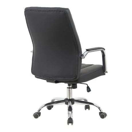 Καρέκλα γραφείου διευθυντή Mido pakoworld pu μαύρο 58x71x100-106εκ