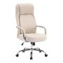 Manager office chair Rianda pakoworld beige pu 70x6x116-124cm