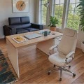 Sonar pakoworld manager office chair with PU in white colour
