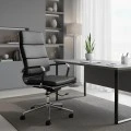 Καρέκλα γραφείου διευθυντή Tokyo pakoworld μαύρο pu 55.5x52x108εκ