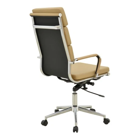 Καρέκλα γραφείου διευθυντή Tokyo pakoworld μπεζ pu 55.5x52x108εκ