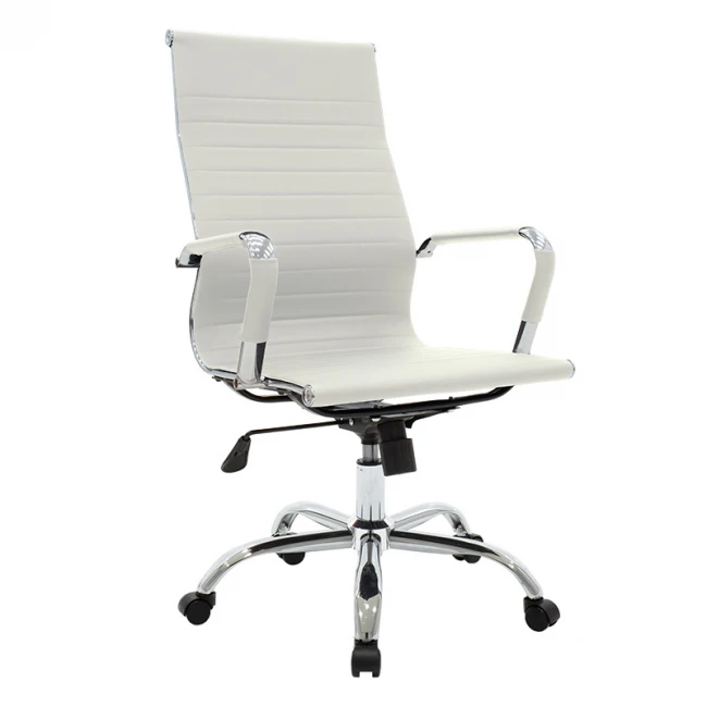 Manager office chair Valter pakoworld white pu 55.5x58x108cm