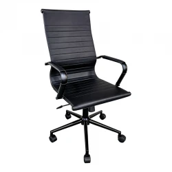 Manager office chair Valter pakoworld black pu 55.5x58x108cm