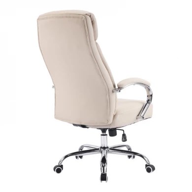 Καρέκλα γραφείου διευθυντή Venza pakoworld pu σε μπεζ απόχρωση 70x65x117-124εκ