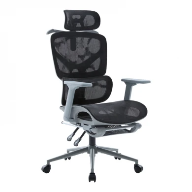 Vigo pakoworld grey executive office chair, mesh black 52x70x118-124cm