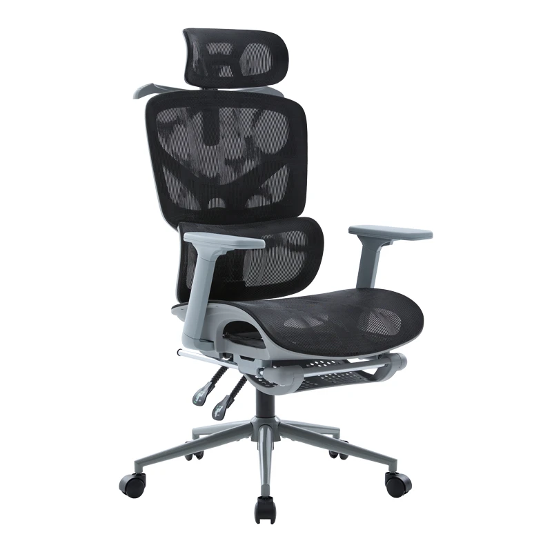 Vigo pakoworld grey executive office chair, mesh black 52x70x118-124cm