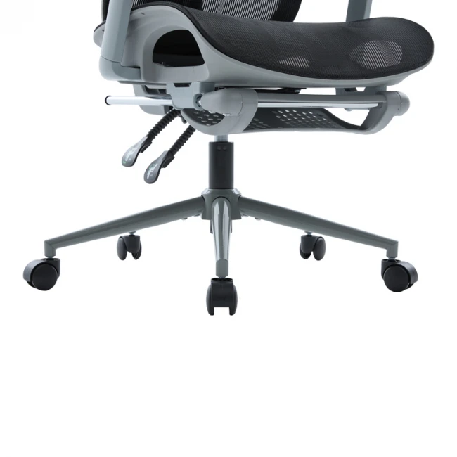 Vigo pakoworld grey executive office chair, mesh black 52x70x118-124cm