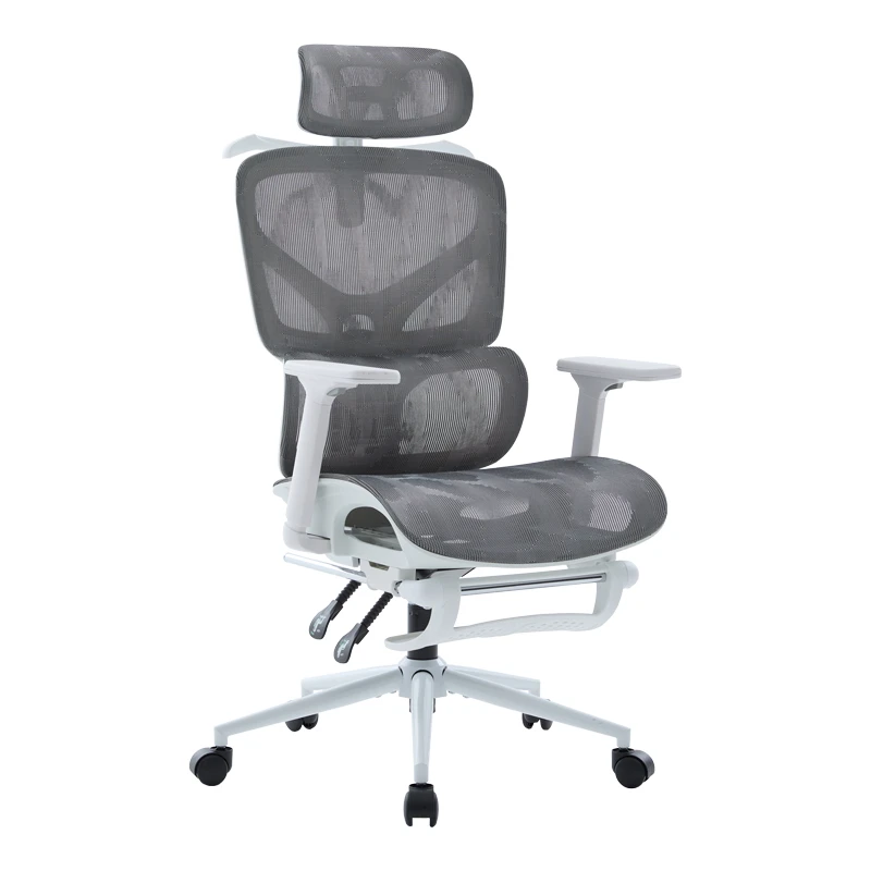 Vigo pakoworld white executive office chair, mesh grey 52x70x118-124cm