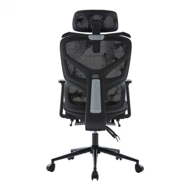 Καρέκλα γραφείου διευθυντη Vigo pakoworld mesh χρώμα μαύρο 52x70x118-124εκ