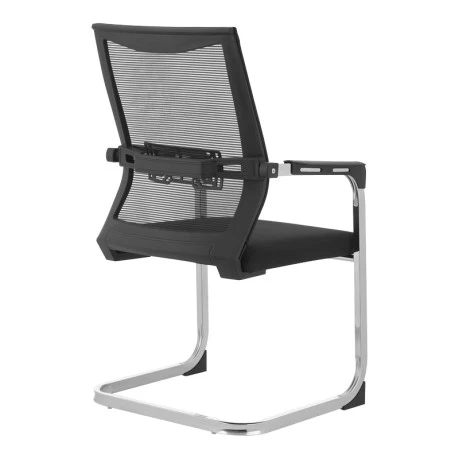Visitor office chair Chromatic pakoworld black mesh with metal 54x53x97cm