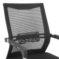 Visitor office chair Chromatic pakoworld black mesh with metal 54x53x97cm