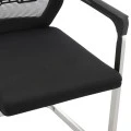 Visitor office chair Chromatic pakoworld black mesh with metal 54x53x97cm