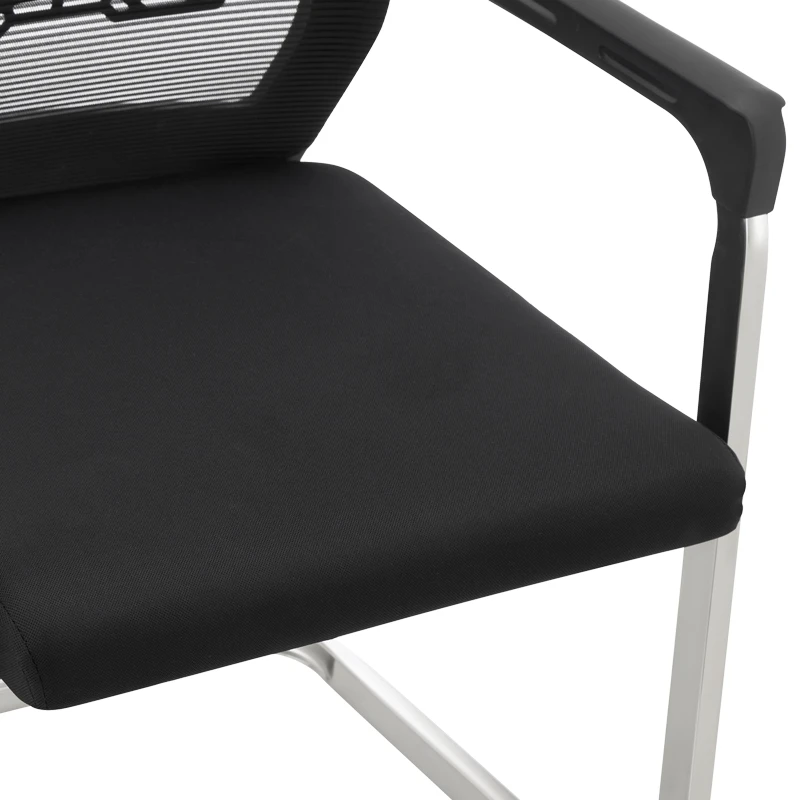 Visitor office chair Chromatic pakoworld black mesh with metal 54x53x97cm