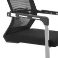 Visitor office chair Chromatic pakoworld black mesh with metal 54x53x97cm