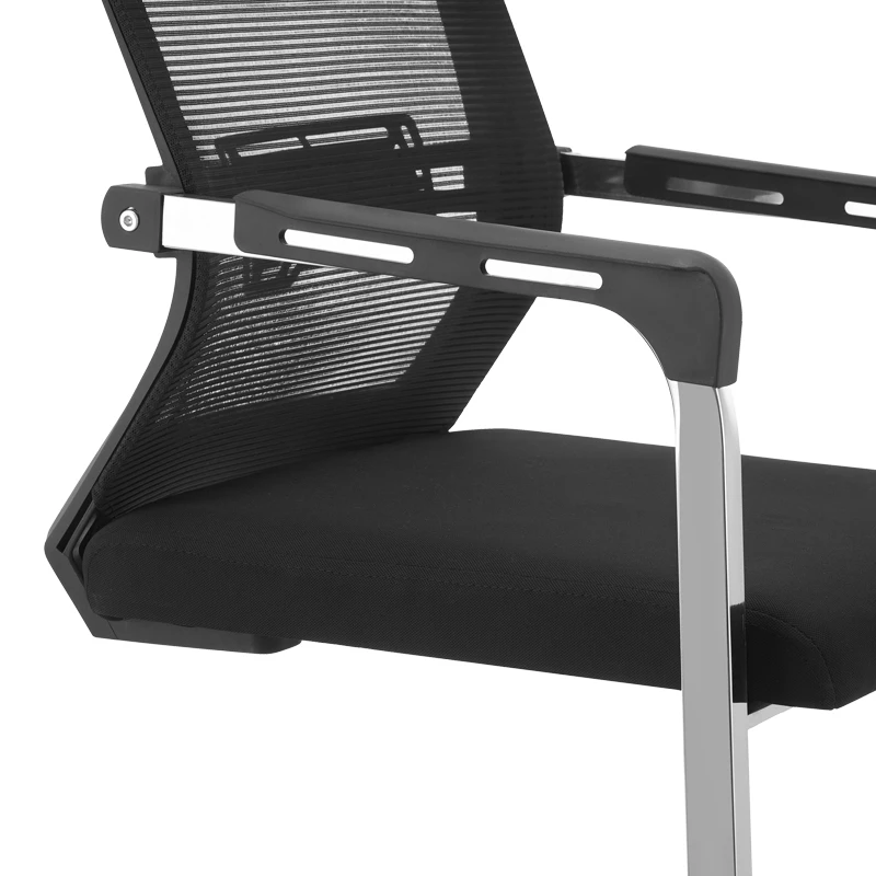 Visitor office chair Chromatic pakoworld black mesh with metal 54x53x97cm