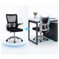 Καρέκλα γραφείου εργασίας Annalise pakoworld μαύρο mesh 57x53x100εκ