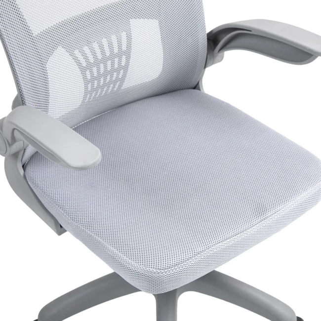 Work chair manager Annalise pakoworld mesh grey 57χ53χ100cm