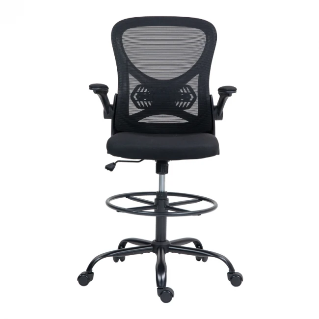 Work chair manager Derzio pakoworld mesh black fabric 62x53x131cm