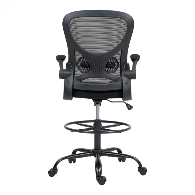 Work chair manager Derzio pakoworld mesh black fabric 62x53x131cm