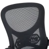 Work chair manager Derzio pakoworld mesh black fabric 62x53x131cm