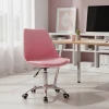 Office chair Gaston II pakoworld pp- pu in pink color