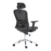 Work chair manager Mergi pakoworld black mesh 62x63x120cm