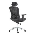 Καρέκλα γραφείου εργασίας Mergi pakoworld μαύρο mesh 62x63x120εκ