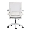 Penza office chair pakoworld white - mesh grey 48x58x92-102cm