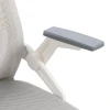 Penza office chair pakoworld white - mesh grey 48x58x92-102cm