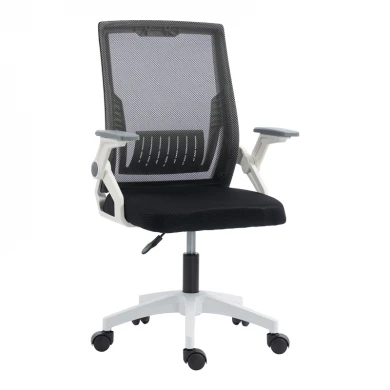 Penza office chair pakoworld white - mesh black 48x58x92-102cm
