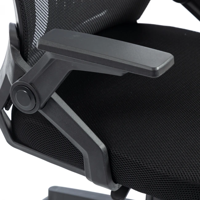 Καρέκλα γραφείου εργασίας Penza pakoworld mesh χρώμα μαύρο 48x58x92-102εκ