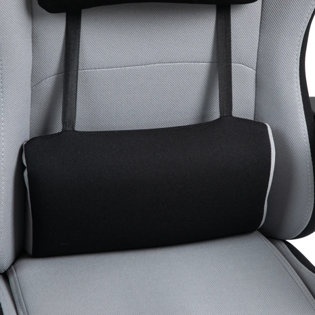 Gaming office chair Gline pakoworld black-gray fabric black pp 60x59x118cm