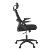 Office chair Peja pakoworld fabric mesh black 58x60x107-117cm