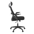 Καρέκλα γραφείου Peja pakoworld mesh ύφασμα μαύρο 58x60x107-117εκ