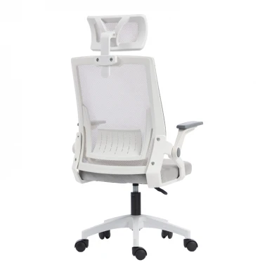 Plymot pakoworld office chair white-mesh grey 48x58x112-122cm