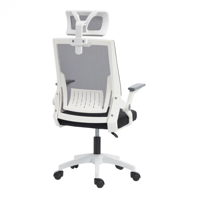 Plymot pakoworld office chair white-mesh black 48x58x112-122cm