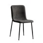 Gratify pakoworld chair anthracite fabric-leg black metal 43x56x83cm
