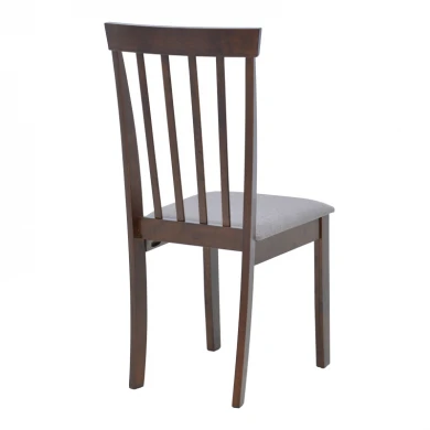 Καρέκλα Houston pakoworld rubberwood σε καρυδί απόχρωση 40x49x94εκ