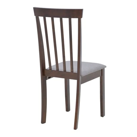 Καρέκλα Houston pakoworld rubberwood σε καρυδί απόχρωση 40x49x94εκ