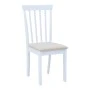 Καρέκλα Houston pakoworld rubberwood σε λευκή απόχρωση 40x49x94εκ