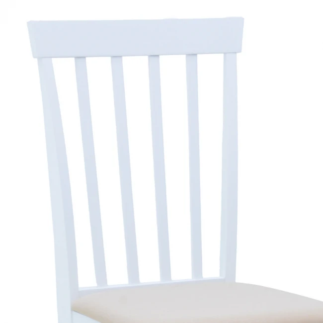 Καρέκλα Houston pakoworld σε λευκή απόχρωση 40x49x94εκ