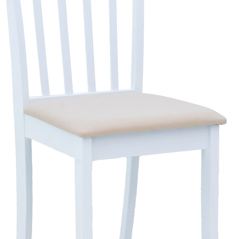 Καρέκλα Houston pakoworld σε λευκή απόχρωση 40x49x94εκ