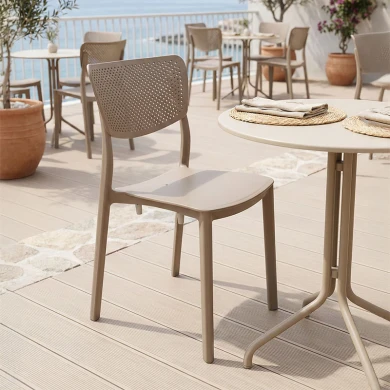 Καρέκλα Ignite pakoworld PP cappucino
