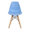 Julita chair for children pakoworld PP blue pp and natural beech wood 35x31x57.5cm