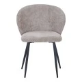 Karg pakoworld chair beige fabric-leg black metal 57x62x80cm