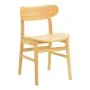Καρέκλα Lumnia pakoworld rubberwood σε φυσική απόχρωση 46x50x76εκ
