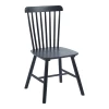 Melia pakoworld rubberwood chair in black shade 45x51x87cm