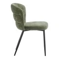 Chair Mercy pakoworld olive green fabric with black metal leg 57x60.5x79cm